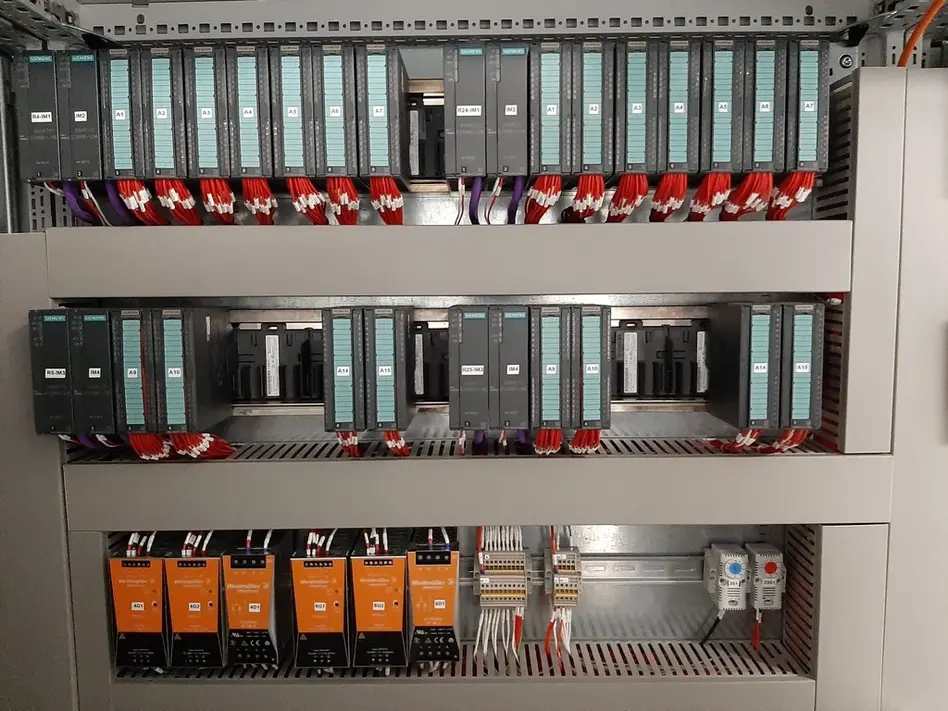 PLC cabinet with Siemens PLCs